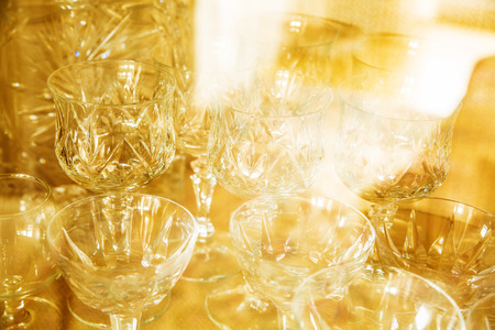 A antique glass cabinet.の写真素材