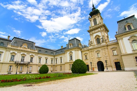 Famous castle in Keszthelyのeditorial素材