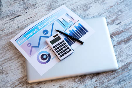 Business Analytics with a closed Laptop