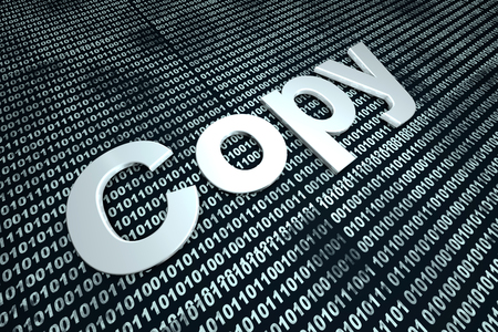 Digital Copy. 3D rendered background.の写真素材