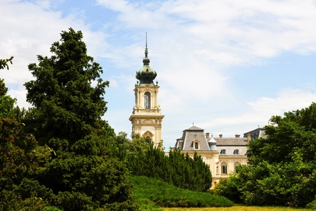 Famous castle in Keszthelyのeditorial素材