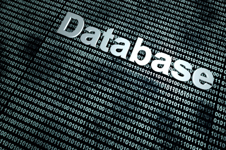 A binary database background. 3D Illustration.の写真素材