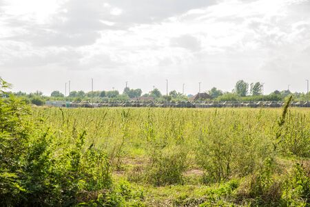 ROESZKE, HUNGARY - SEPTEMBER 15: A Refugee or Military camp related to the current Refugee crisis on...