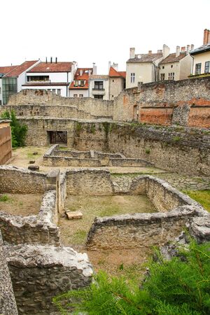 Archeological site in Sopronの写真素材