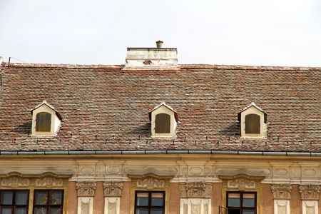 Historic architecture in Sopron, Hungary, Europe.&#xA;のeditorial素材