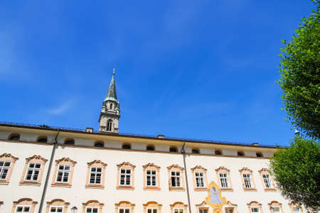 Historic Architecture in Salzburg, Austria, Europe.の写真素材