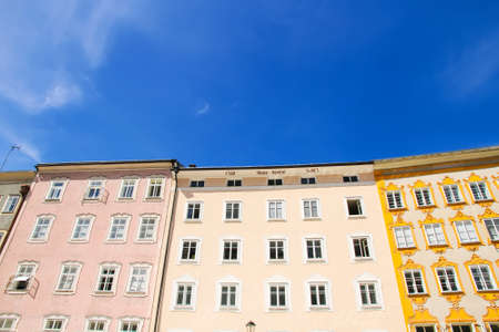 Historic Architecture in Salzburg, Austria, Europe.
