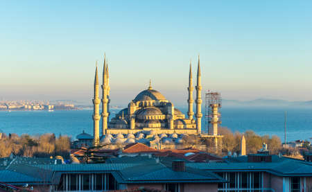 ISTANBUL, TURKEY - FEBRUARY 21: View on the famous Hagia Sophia on February 21, 2016 in Istanbul, Turkey.のeditorial素材
