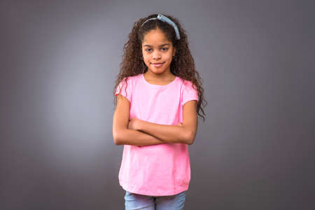 Black teenage girlの写真素材