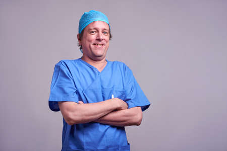 A happy male doctorの写真素材