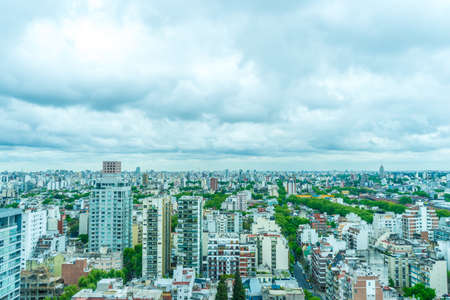 The skyline of Buenos Airesの写真素材