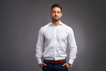 Confident young manの写真素材