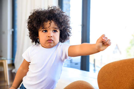 Young afro kidの写真素材