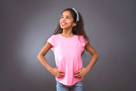 Black teenage girlの写真素材