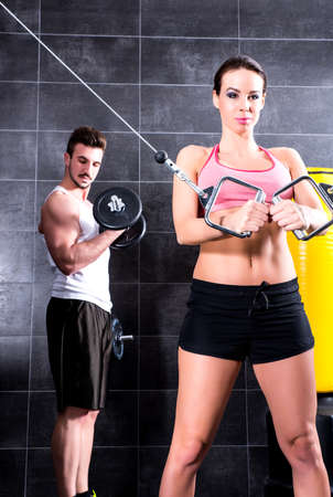 Working out in the Gym