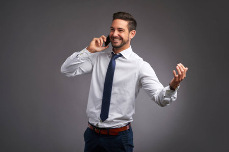 Young man with a smartphone