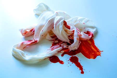 Bloody bandagesの写真素材