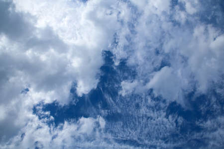 Bright blue Sky with some clouds.