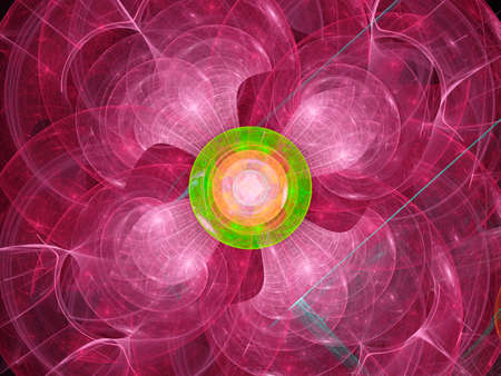 A abstract fractal background created using the recursive fractal flame algorithm.の写真素材