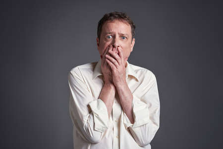 Frightened man