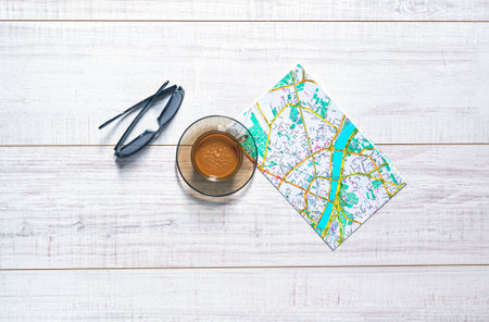 Tabletop of a traveler