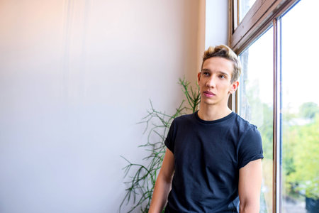 A handsome young manの写真素材