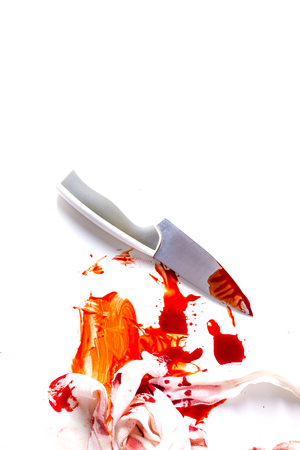 Injured by a Knifeの写真素材