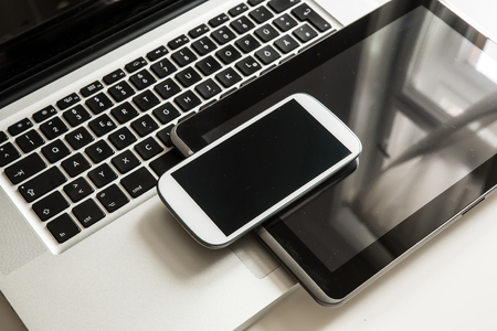 Office electronic gadgetsの写真素材