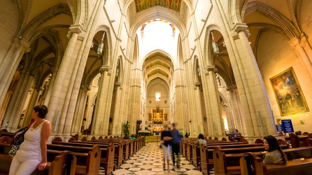 Interior view of a church in Madrid