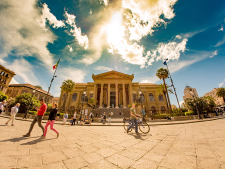 The Opera House in Palermo, Italyのeditorial素材