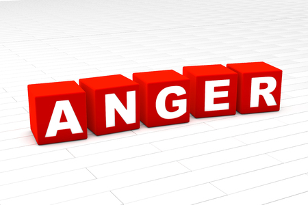 3D rendered illustration of the word Anger.
の写真素材