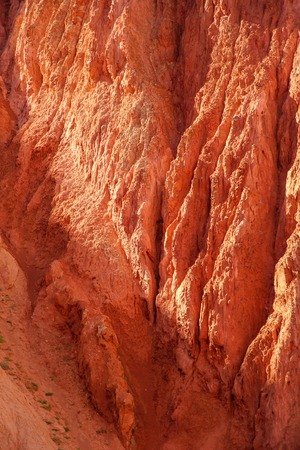 View on the rocks and the mountains of Salta, Argentina, South America on a sunny day.の写真素材