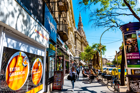 Street Scene in Budapest, Hungaryのeditorial素材