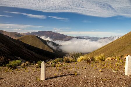 Landscape view of Salta, Argentina, South America on a sunny day.の写真素材