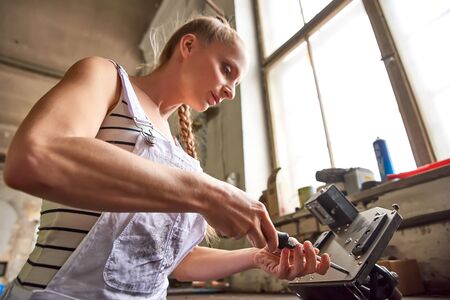 Young woman worker