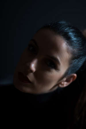 Emotive sensual Portrait of a beautiful woman..