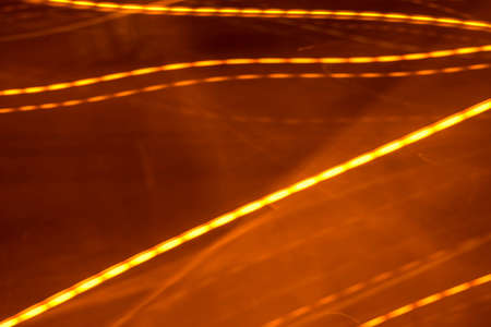 Abstract creative long exposure photo of blurry lights.の写真素材