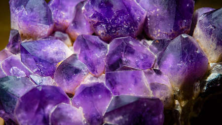 purple amethyst stoneの写真素材