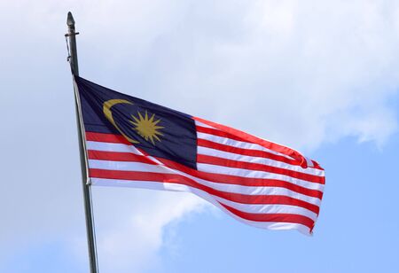 The flag of Malaysiaの写真素材