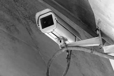 CCTV camera in a road tunnel