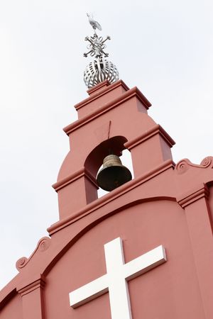 The bell of the Christ Church in Melaka, Malaysiaの写真素材