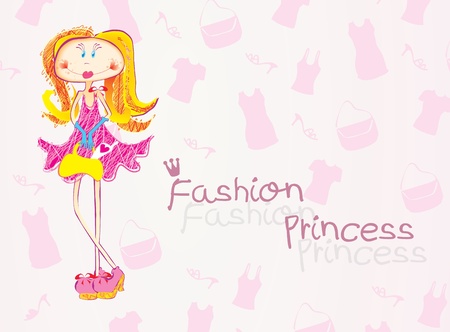 Fashion princessのイラスト素材
