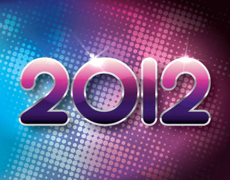 2012 halftone backgroundのイラスト素材