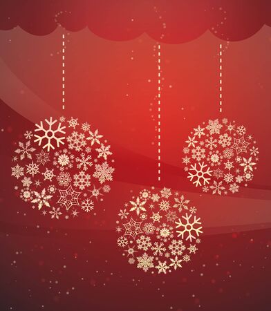 Red Christmas Cardのイラスト素材
