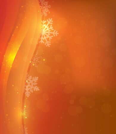 Orange Christmas Cardのイラスト素材