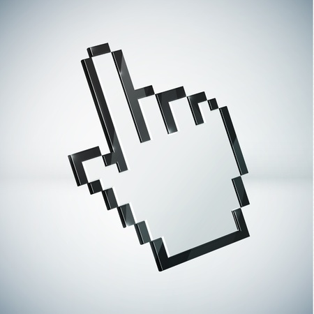 3d mouse hand cursor  のイラスト素材