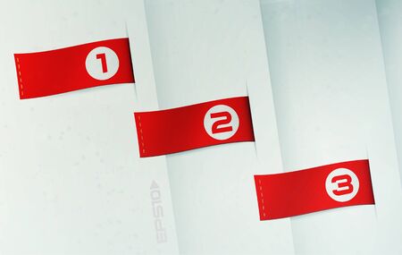 textured ribbon setのイラスト素材