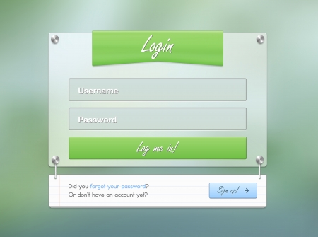 login screen green online user web pageのイラスト素材