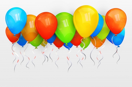 holiday balloons  illustrationのイラスト素材