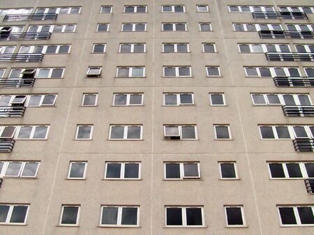 Urban inner city tower block, Bridlington, East YorkshireEngland.の写真素材